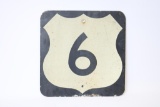 US 6 Reflective Road Sign