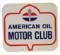 Embossed Tin American Oil Motor Club Tin Sign