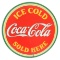 Embossed Ice Cold Coca Cola Sold Here Sign