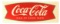 Rare Tin Coca Cola Fishtail Sled Sign