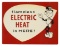 NOS Reddy Kilowatt Electric Heat Sign in Box