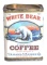White Bear 1 lb Coffee Tin Can