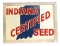 Framed Masonite Indiana Certified Seed Sign