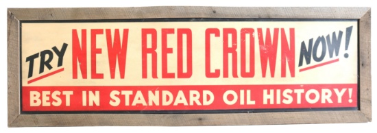 New Red Crown Gas Standard Oil Sign