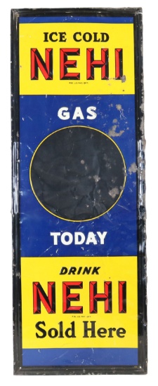 Embossed Tin Nehi Gas Today Sign