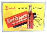 Embossed Tin Dr. Pepper Sign