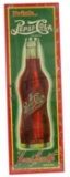 Scarce 1920s Embossed Pepsi Cola Pinch Bottle Sign