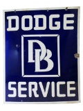 Porcelain Dodge Service Sign