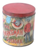 Marksman 50 Count Paper Label Cigar Tin