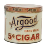 Argood Hand Made 5 Cent Cigar Tin 50 Count