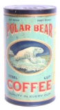 Polar Bear 3 lb Coffee Tin Can