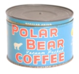 Polar Bear 1 lb Key Wind Coffee Tin Can