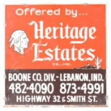 Metal Boone County Lebannon IN Real Estate Sign