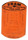 Masonite Fram Oil Change Tool Rack Sign
