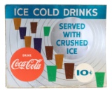 Ice Cold Drinks Coca Cola Tin Sign