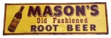 Embossed Tin Mason's Root Beer Sign