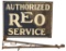 Authorized REO Service DS Tin Sign