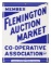 Member Flemington Auction Market Porcelain Sign