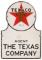 Texaco (Black T) Star Logo Porcelain Keyhole