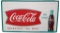 Tin Coca-Cola Refreshes You Best Fishtail Sign