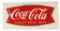 Coca-Cola Fish Tail Tin Embossed Sign