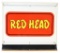 Red Head Gasoline Gas Pump Topper Tin Signs