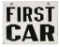 First Car DS Porcelain Sign