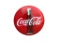 Coca-Cola Porcelain Button w/Bottle