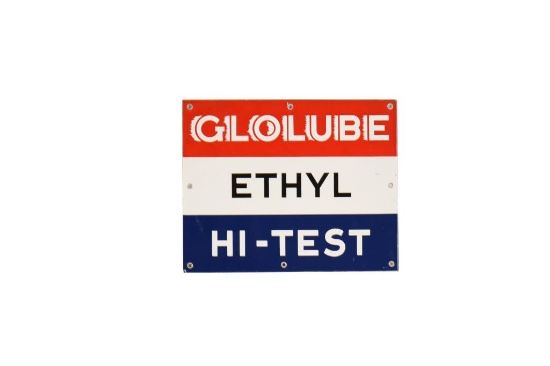 Glolube Ethyl Hi-Test Porcelain Sign
