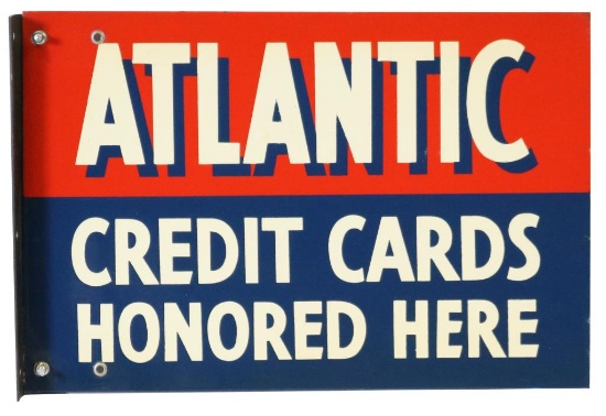 Atlantic Credit Card Honored Here DS Tin Sign