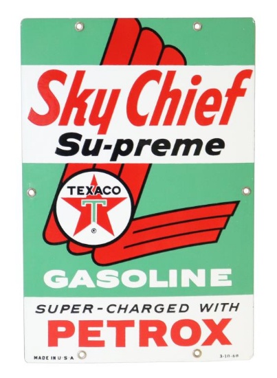 Texaco (White-T) Sky Chief Su-preme Petrox Plate