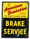 American Brakeblok Brake Service Tin Sign
