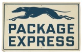 Greyhound Package Express w/Logo Tin Embossed Sign