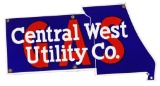 Central West Utility Co Porcelain Sign