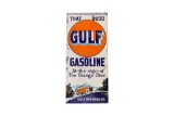 Gulf Gasoline With Car Porcelain Lighthouse Sign