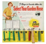 Gates Estate Garden Hose Tin Display w/ Product