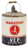 Marathon V.E.P. Motor Oil Five Gallon Can