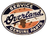 Overland Service Genuine Parts DS Porcelain Sign