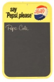 Say Pepsi, Please w/Bottle Cap Chalkboard Tin Sign