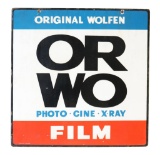 ORWO Original Wolfen DS Porcelain Sign