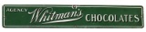 Agency Whitman's Chocolates Porcelain Sign