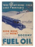 Socony Fuel Oil Paper Poster