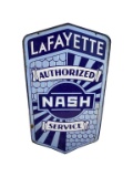 Lafayette Authorized Nash Service Porcelain Sign