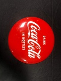 Drink Coca-Cola in Bottle Tin Button Sign