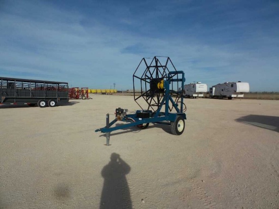 Leopky MFG. Pump Pulling Poly Reel Trailer