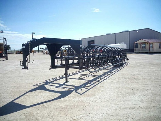 Shop Made Hay Gooseneck Trailer