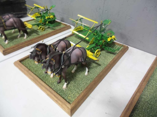 Hand Made John Deere Grain Binder Model