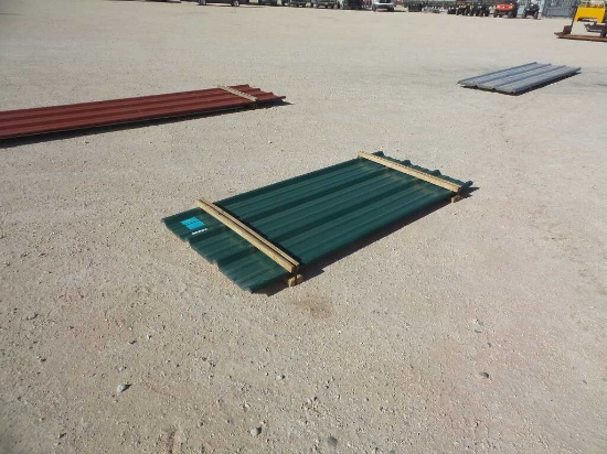 (23) pcs of Kelly Green Sheet Metal @7.3Ft