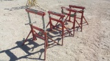 (4) Roller Head Pipe Stands