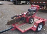 2010 Barreto Walk behind trencher with trailer